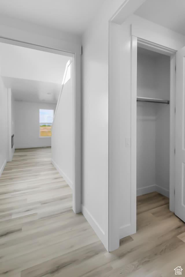 3463 W 3175 N Unit 362, Plain City, UT 84404 - hall featuring light hardwood / wood-style floors