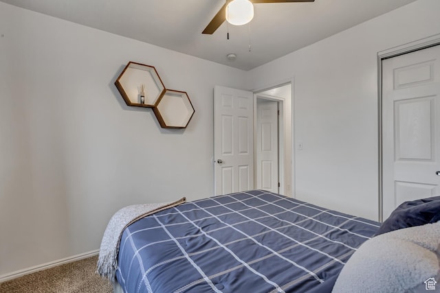 502 N Hidden Cv E, Ogden, UT 84404 - carpeted bedroom with ceiling fan