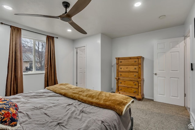 502 N Hidden Cv E, Ogden, UT 84404 - bedroom featuring ceiling fan and carpet
