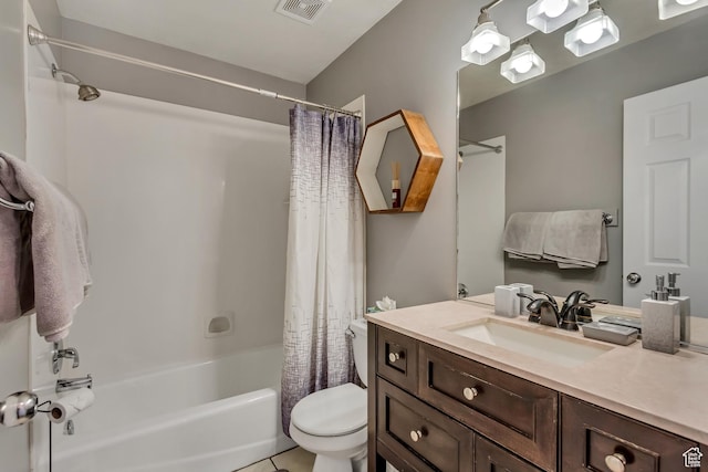 502 N Hidden Cv E, Ogden, UT 84404 - full bathroom featuring vanity, shower / tub combo with curtain, and toilet