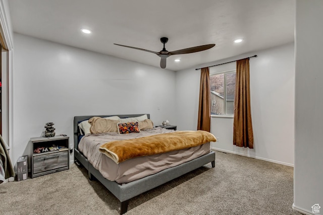 502 N Hidden Cv E, Ogden, UT 84404 - bedroom featuring carpet floors and ceiling fan