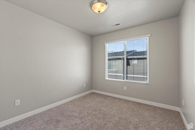 view of carpeted empty room
