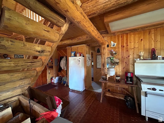 1554 Ireland Ln E, Brian Head, UT 84719 - interior space with wooden walls