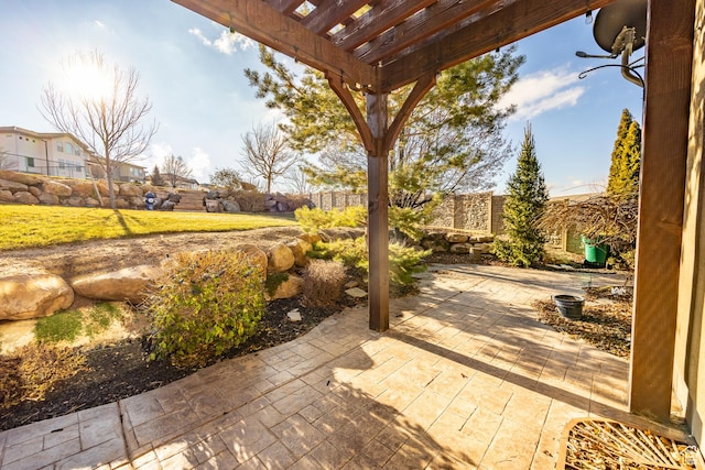 1903 W Wild Wood Ct N, Lehi, UT 84043 - view of patio featuring a pergola