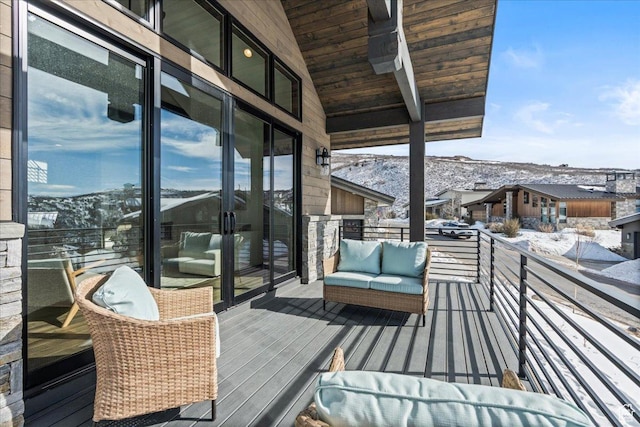 11432 N Fox Hollow Ct Unit 121, Hideout, UT 84036 - view of snow covered deck