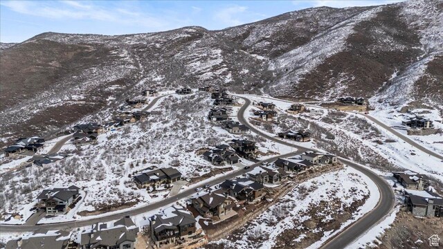 11432 N Fox Hollow Ct Unit 121, Hideout, UT 84036 - snowy aerial view featuring a mountain view