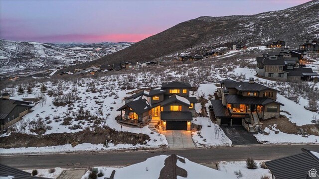 11432 N Fox Hollow Ct Unit 121, Hideout, UT 84036 - snowy aerial view featuring a mountain view