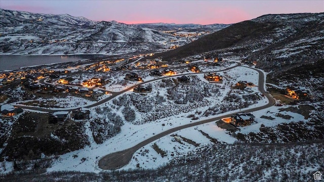 11432 N Fox Hollow Ct Unit 121, Hideout, UT 84036 - snowy aerial view with a mountain view