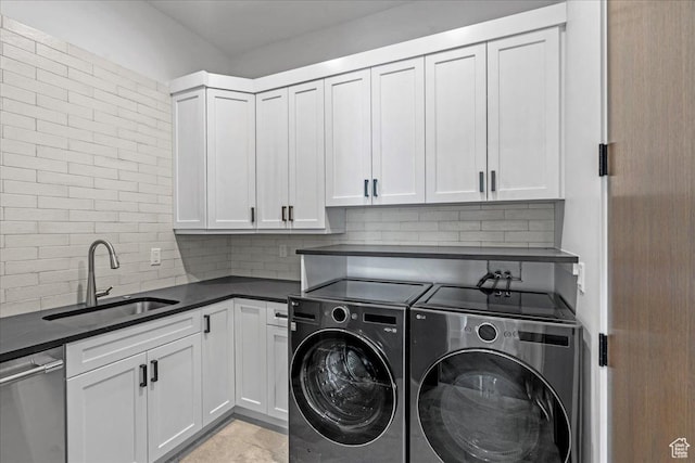 11432 N Fox Hollow Ct Unit 121, Hideout, UT 84036 - laundry area featuring a sink and separate washer and dryer