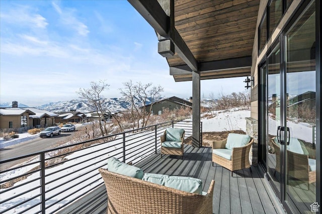 11432 N Fox Hollow Ct Unit 121, Hideout, UT 84036 - view of snow covered deck