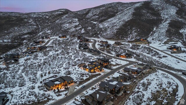 11432 N Fox Hollow Ct Unit 121, Hideout, UT 84036 - snowy aerial view with a mountain view