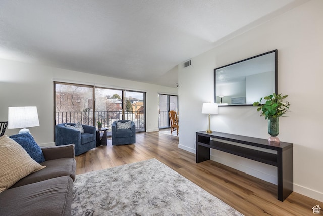 245 N Vine St W Unit 501, Salt Lake City, UT 84103 - living room featuring hardwood / wood-style flooring