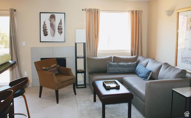 3280 E Fairway Loop Unit 10-B, Moab, UT 84532 - living room featuring a healthy amount of sunlight and light tile patterned floors