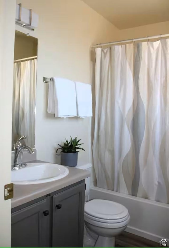 3280 E Fairway Loop Unit 10-B, Moab, UT 84532 - full bathroom with vanity, shower / tub combo, and toilet