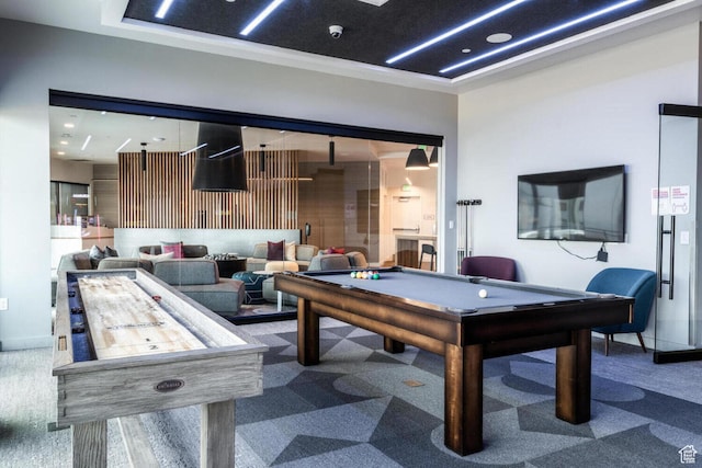 2670 Canyons Resort Dr Unit 420, Park City, UT 84098 - rec room featuring pool table and carpet floors