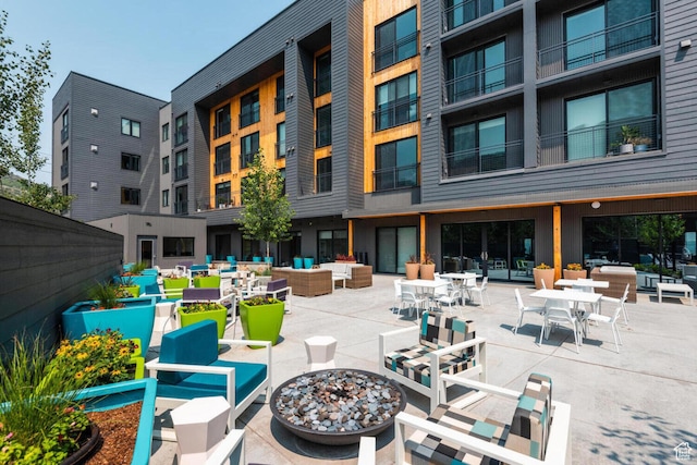 2670 Canyons Resort Dr Unit 420, Park City, UT 84098 - exterior space featuring an outdoor fire pit