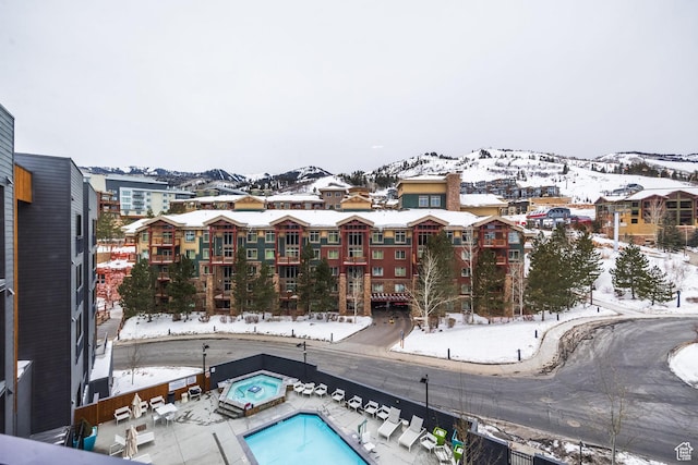 2670 Canyons Resort Dr Unit 420, Park City, UT 84098 - snowy aerial view featuring a mountain view