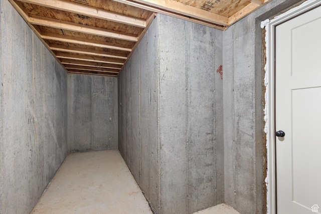 view of basement