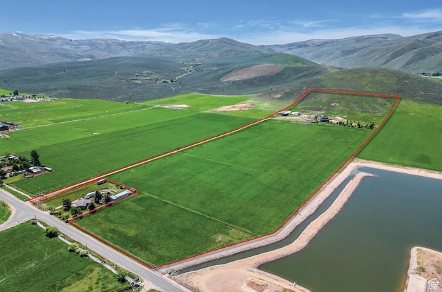 2410 E Center Creek Rd, Heber City, UT 84032 - aerial view featuring a water and mountain view
