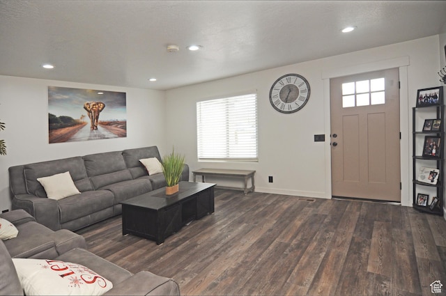 761 S 1900 W, Marriott Slaterville, UT 84404 - living room featuring dark hardwood / wood-style floors