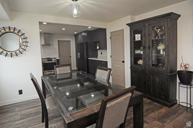 761 S 1900 W, Marriott Slaterville, UT 84404 - dining space featuring dark hardwood / wood-style floors