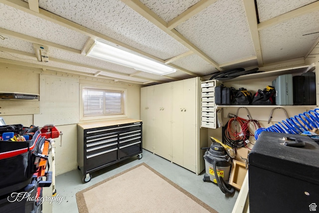 view of basement