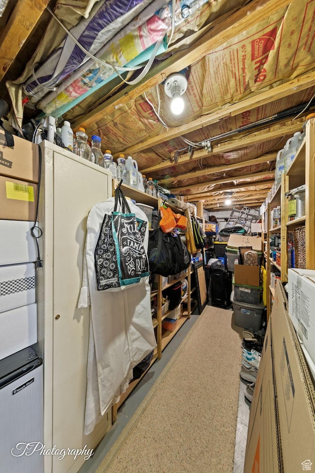 view of basement