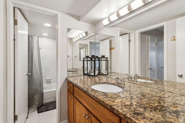 251 S 700 E Unit 11, Salt Lake City, UT 84102 - bathroom with shower / bathtub combination with curtain and vanity