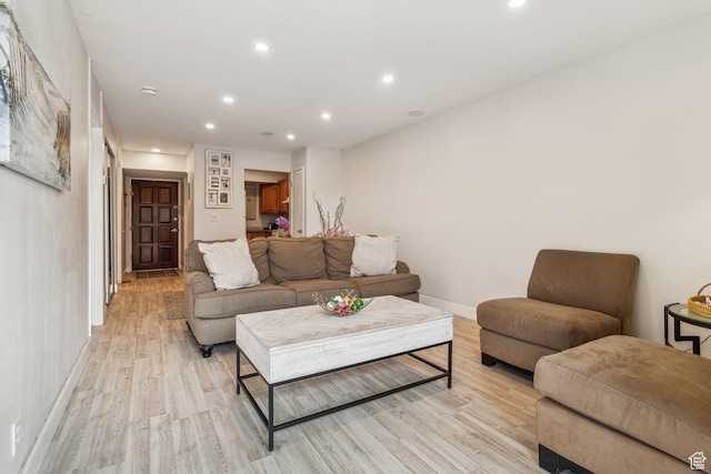 251 S 700 E Unit 11, Salt Lake City, UT 84102 - living room featuring light hardwood / wood-style floors
