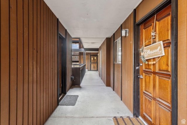251 S 700 E Unit 11, Salt Lake City, UT 84102 - hall with wooden walls
