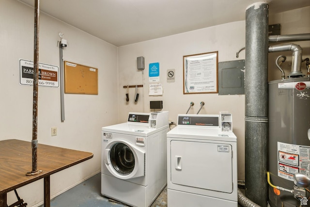 251 S 700 E Unit 11, Salt Lake City, UT 84102 - laundry room with electric panel, separate washer and dryer, and water heater