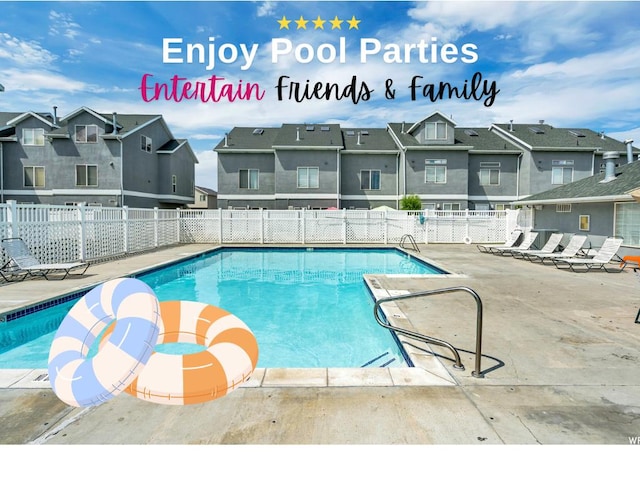 475 N Redwood Rd Unit 80, Salt Lake City, UT 84116 - community pool with a residential view and a patio