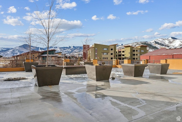 6169 Park Ln Unit 37, Park City, UT 84098 - snow covered patio featuring a mountain view