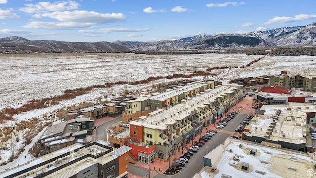 6169 Park Ln Unit 37, Park City, UT 84098 - snowy aerial view with a mountain view