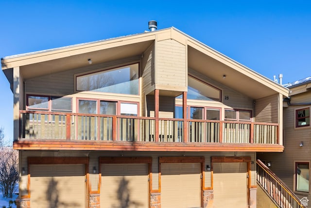 515 Saddle View Way Unit 23, Park City, UT 84060 - back of house with a garage and a balcony