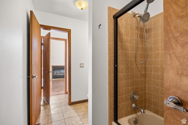 515 Saddle View Way Unit 23, Park City, UT 84060 - bathroom featuring tile patterned flooring, tiled shower / bath combo, and heating unit