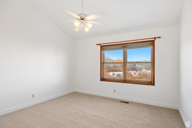 515 Saddle View Way Unit 23, Park City, UT 84060 - carpeted empty room with lofted ceiling and ceiling fan