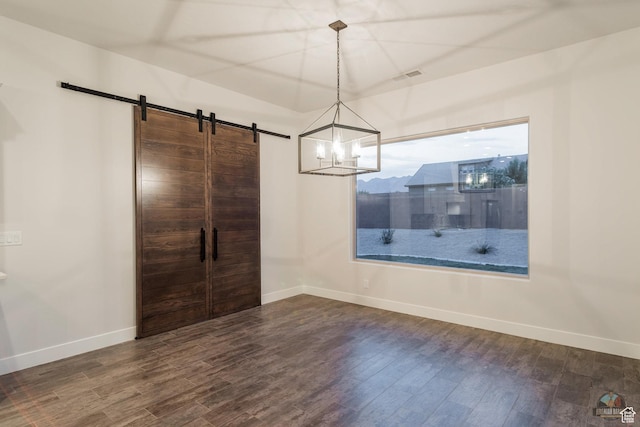 378 W Redstone Ct, Ivins, UT 84738 - unfurnished dining area with baseboards, visible vents, and dark wood finished floors