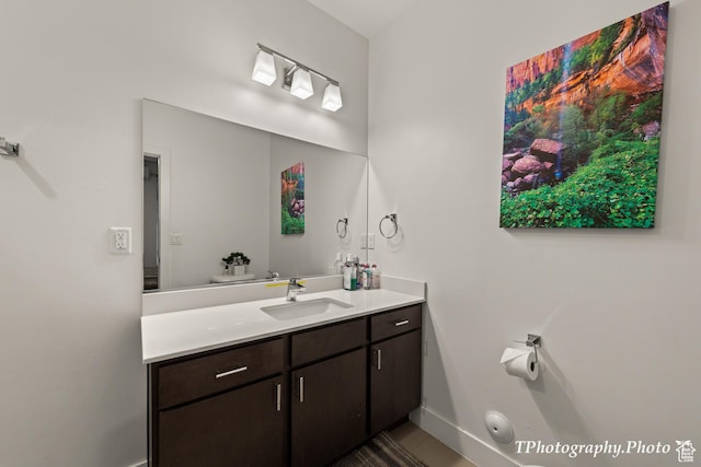 bathroom featuring vanity