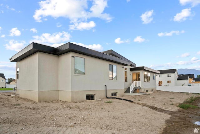 view of back of property