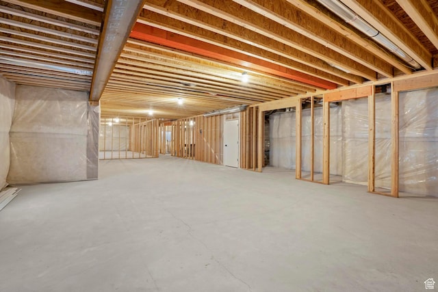 view of basement