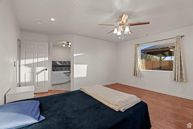 3561 W 290 N, Hurricane, UT 84737 - unfurnished bedroom featuring ceiling fan and light wood-type flooring