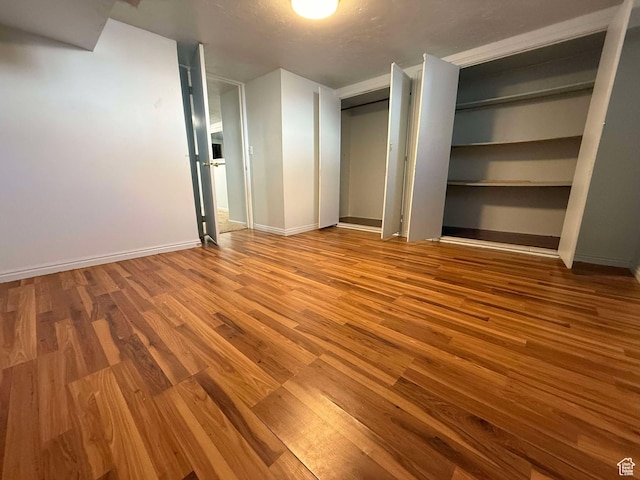 unfurnished bedroom featuring light hardwood / wood-style floors