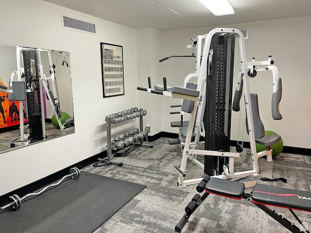 view of workout room