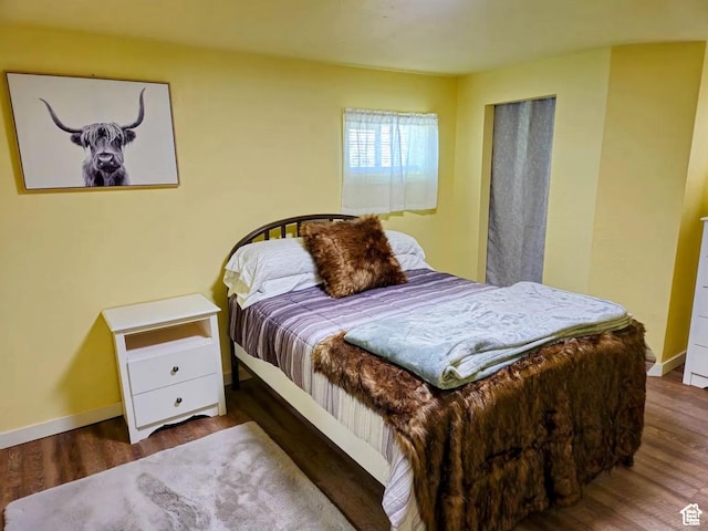 928 Monroe St, Montpelier, ID 83254 - bedroom with dark wood-type flooring