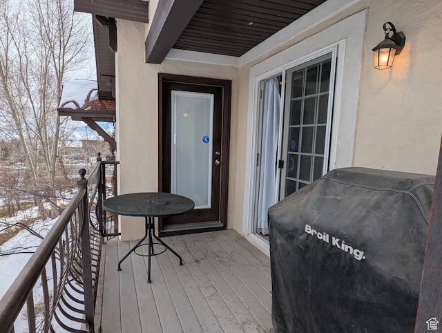 798 N 800 W Unit 8, Midway, UT 84049 - snow covered deck featuring area for grilling