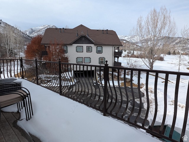 798 N 800 W Unit 8, Midway, UT 84049 - snow covered deck with a mountain view