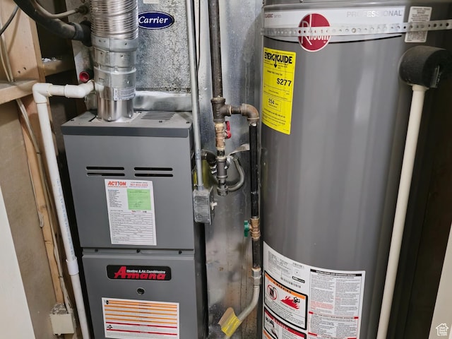 1305 Monroe Blvd Unit 15, Ogden, UT 84404 - utilities with heating unit and gas water heater