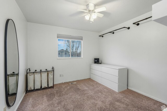 806 W 550 N, Pleasant Grove, UT 84062 - unfurnished bedroom with ceiling fan and light carpet