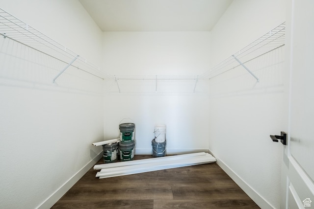 484 W Pipe Springs Dr, Kanab, UT 84741 - walk in closet featuring dark wood-type flooring